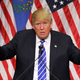 Republican presidential candidate Donald Trump speaks during a campaign rally at the Treasure Island Hotel & Casino on October 8, 2015 in Las Vegas, Nevada. During the rally, Trump said people were giving him credit for helping force Kevin McCarthy to bow out of the race for Speaker of the House.